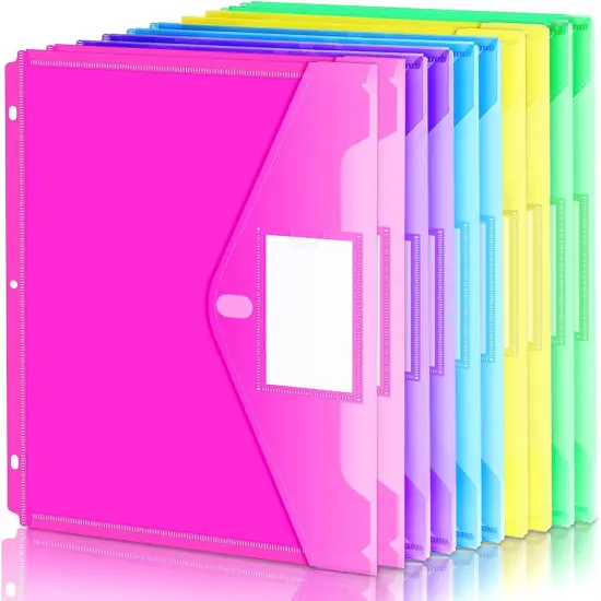 10 Pack Super Heavyweight Plastic Folders with Tight Closure Envelope {1}
