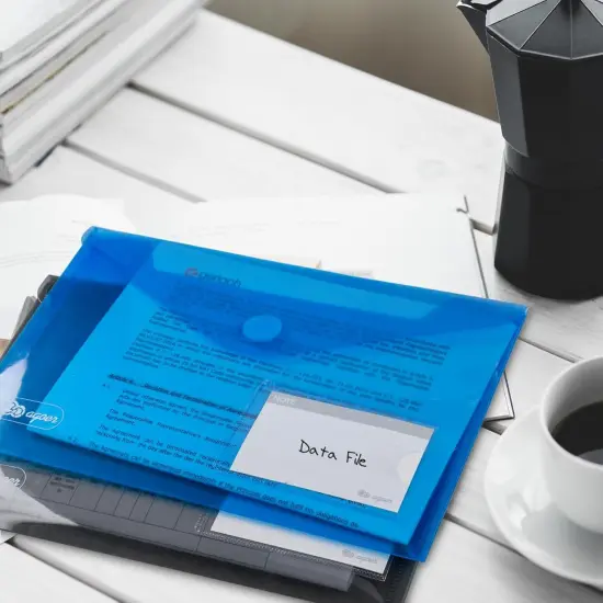 A5 Plastic Envelopes - 6 Colour {4}