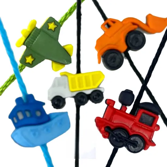 Cartoon Rakhi for Brother with Greeting Card Fun Airplane, Boat, and Train Design Thread for Bhai Colorful Raksha Bandhan Rakhi Combo for Bahiya - Cute Rakhi for Rakshabandha {2}