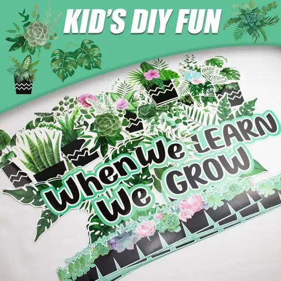 Succulents Plant Potted Bulletin Board Decorations {2}