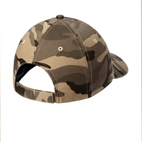 Port Authority&reg; Camouflage Cap, Unstructured Low Profile Cotton Twill Hat with Hook-and-Loop Closure Winter Camo {3}