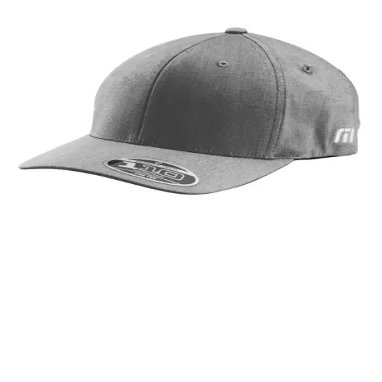 TravisMathew FOMO Solid Cap Structured Mid Profile Flexfit 63/33/4 cotton/polyester/polyurethane Blend Quiet Shade Grey Hth {1}