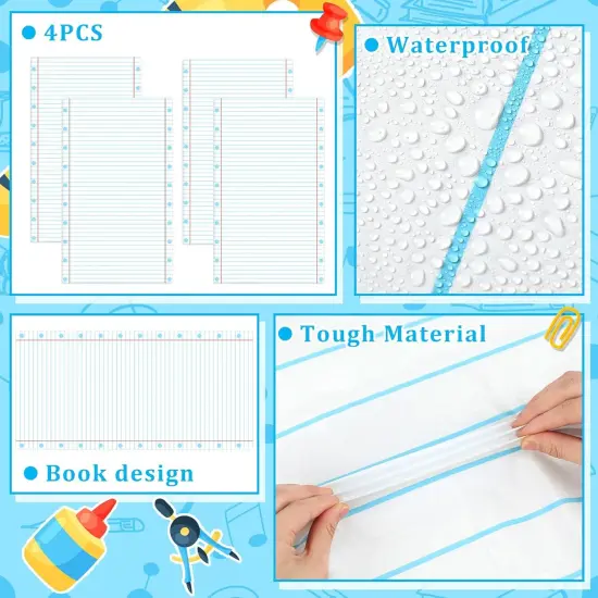 4 Pcs Preschool Kindergarten Back to School Party Tablecloth {2}