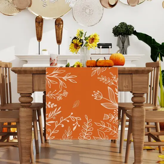 Fall Table Runner 72 Inch Seasonal Autumn Thanksgiving Kitchen Dining Room {2}