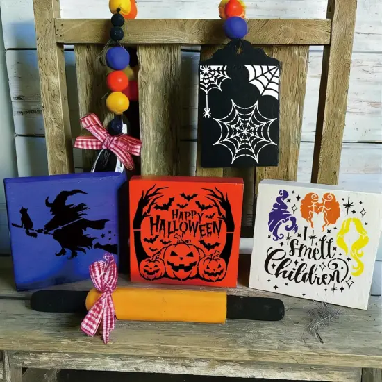 Halloween Stencils for Painting Large Boo Skeleton Spooky(16 Spooky 7.87) {4}