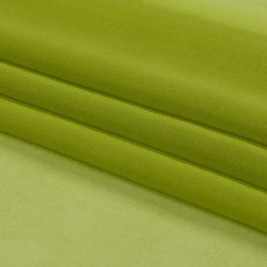 1 Yard Peridot Green Silk Chiffon Lightweight Sheer Fabric for Elegant Draping, 44 Inches Wide {4}