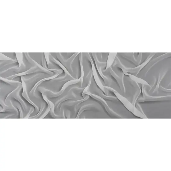 1 Yard Radiant White Silk Georgette Lightweight Flowing Designer Deadstock Fabric 52 inch Width {3}