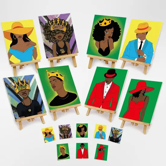 8 Pack Couples Pre Drawn Canvas (8x10) {2}