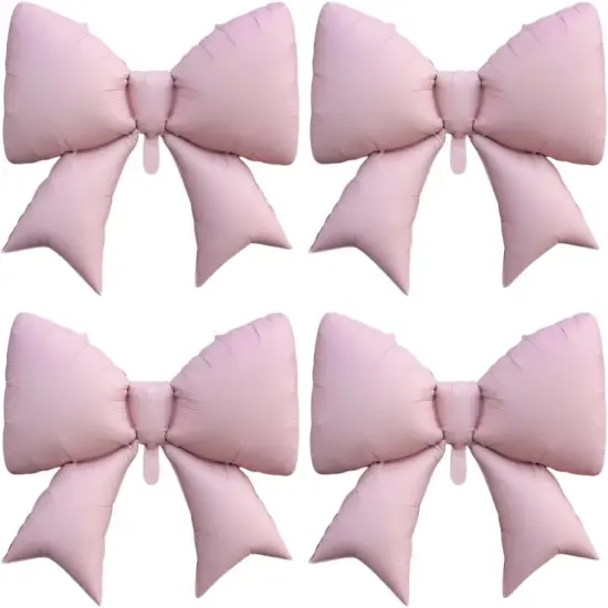 Giant Pink Bow foil Balloon(Pink) {1}