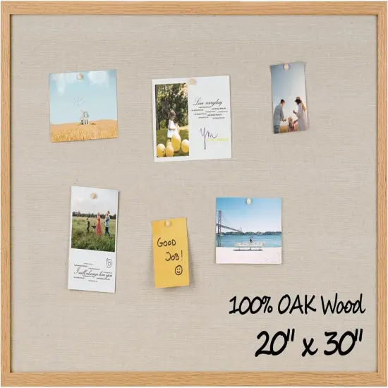Cork Board Bulletin Board - 20" x 30" (Natural Wood) {1}