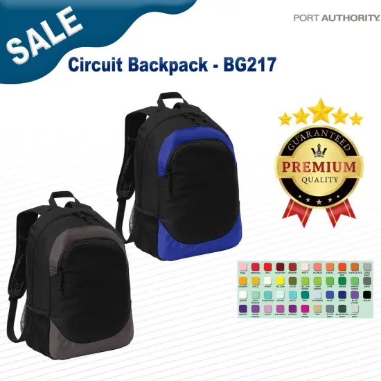 Port Authority&reg; Circuit Backpack Sterling Gy/Bk {2}