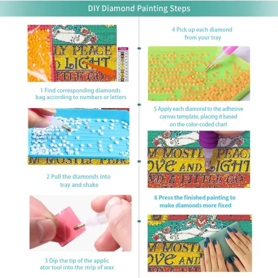 Inspirational Diamond Painting Kits for Adults Beginners - 5D DIY Sunflower Full Drill Diamond Kits Painting Crafts for Home Wall Decor, Diamond Art Kits,12x16inch {6}