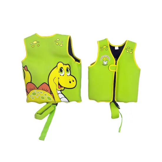Swim Central 12.5" Green Intermediate Smiling Dinosaur Swim Vestfor Children Ages 1-3 {4}