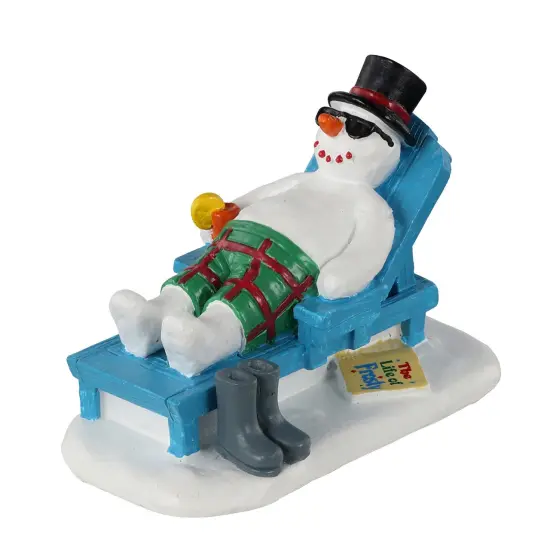 Lemax Relaxing Snowman Figurine {2}