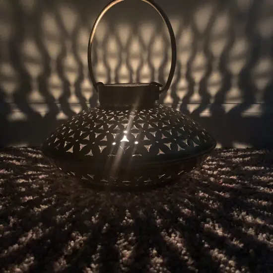 Tealight Candle Stand Gold Iron Incense Holder Antique Style Dhuni Holder Mess Free Cone Holder Housewarming Gift Dhoop Incense Holder for Home Office {5}