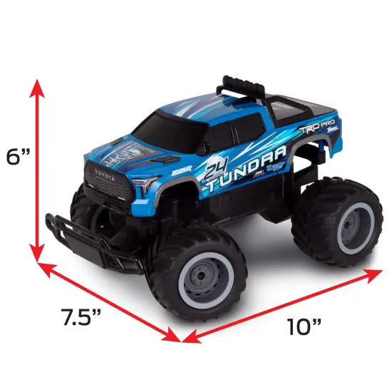 Mean Machines: RTR RC - Toyota Tundra - Blue - 2.4 Ghz High Performance for Donuts & Wheelies, Turbo Boost, Ready-To-Run Radio Controlled Vehicle {5}