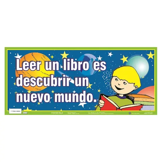 Poster Pals Spanish Educational & Language Variety Teaching Posters,Bilingual Charts, Classroom Decoration and instruction, FSL, 6 Poster Set {7}