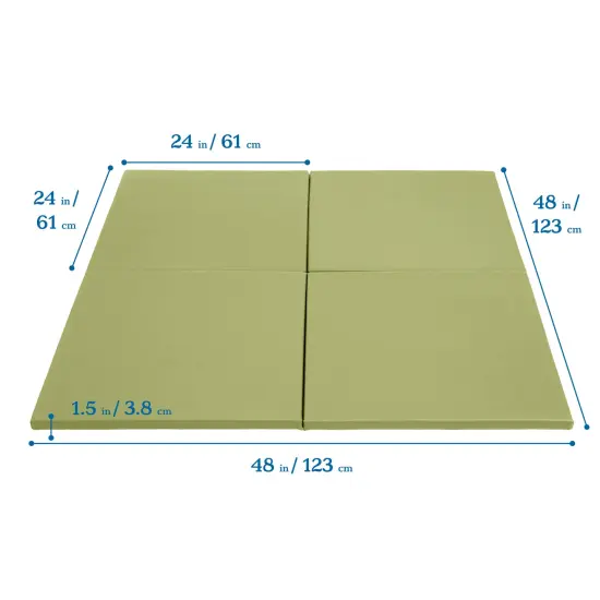 Play Patch Activity Mat Squares, Modular Playmat, 4-Pack Fern Green {2}