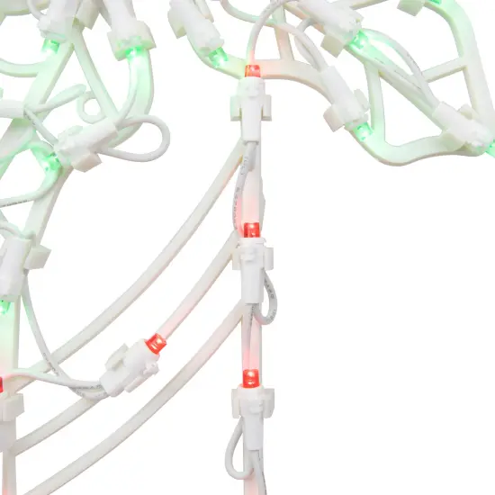 Northlight LED Lighted Candy Cane Christmas Window Silhouette - 18" - Red and Green {7}