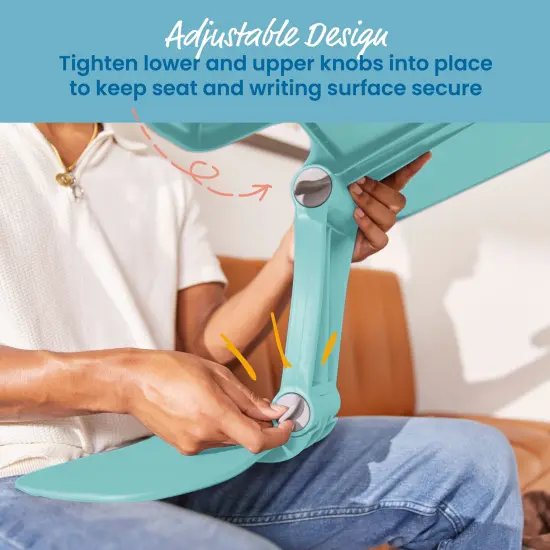 The Surf Folding Portable Lap Desk, Large, Flexible Seating Seafoam {5}