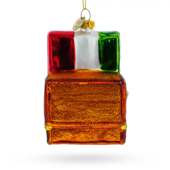 Landmarks of Rome, Italy Glass Christmas Ornament {4}