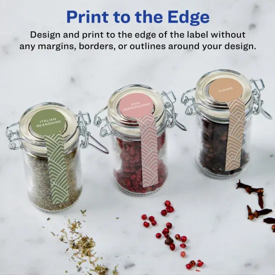 Avery Durable Waterproof Lollipop Labels with Sure Feed, 1.5" x 4" {3}