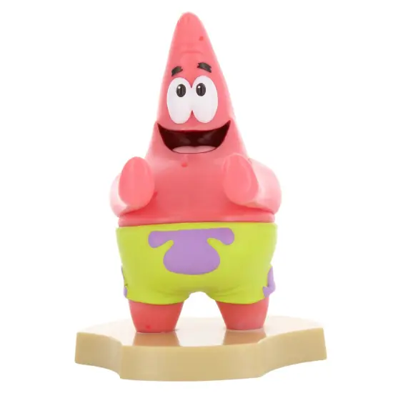 Exquisite Gaming: Cable Guys Holdems: Spongebob: Patrick - Earbud & Phone Holder, 4.5" Mini Collectible With a Twist, TV Series Licensed Figure {1}