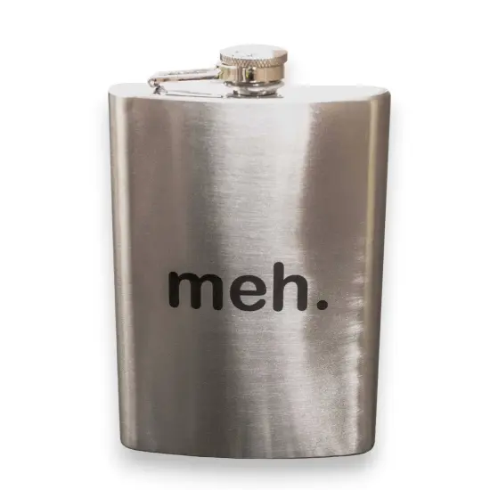 8oz meh. Stainless Steel Flask {1}
