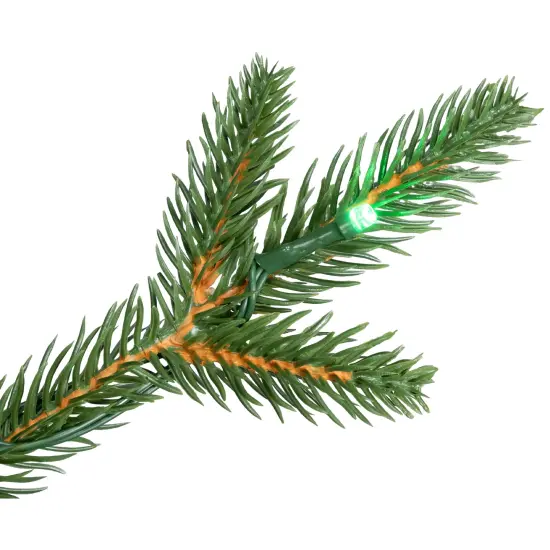 Northlight Real Touch™️Pre-Lit Elite Breckenridge Pine IPT Artificial Christmas Tree - 12' Dual Color LED Green {6}