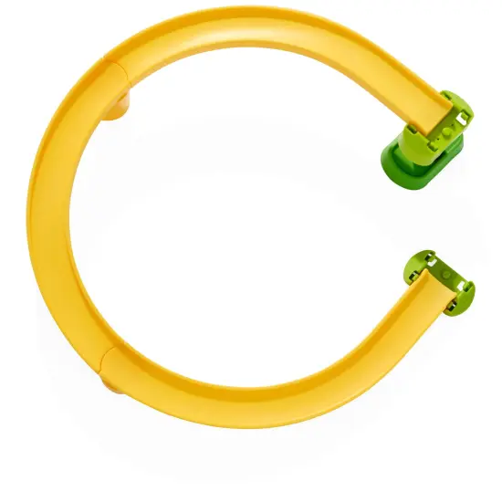 HABA Kullerbu Universal Steep Curve Track Accessory (Works with Balls & Vehicles) Multicolor {4}