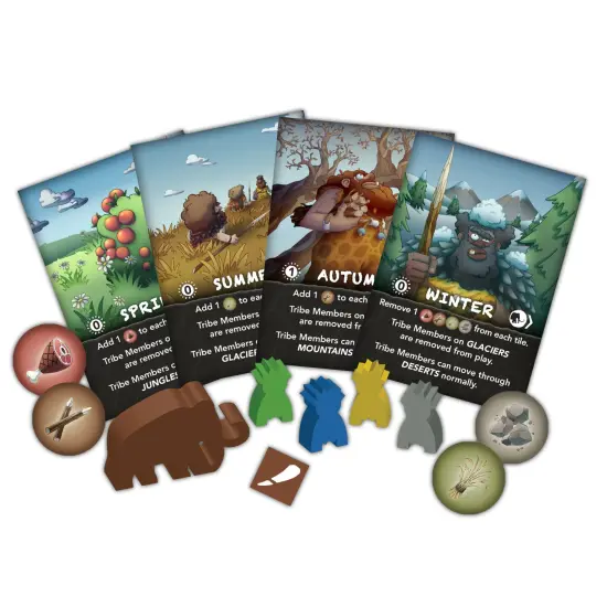 TUSK! Surviving the Ice Age - Strategy Board Game, Ages 10+, 30-60 Min, 2-4 Players {4}