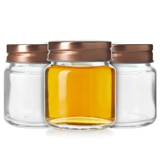 12 Pack Mini Mason Jar Shot Glasses with Lids, 2 oz for Ginger Shots, Juices, Cocktails, Homemade Sauces Clear {7}