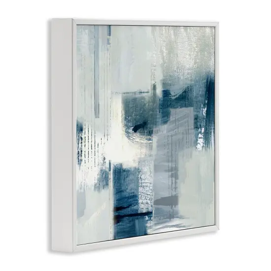 Stupell Industries Faded Abstraction with Blues Framed Giclee By Susan Jill {3}