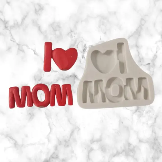 ILove Mom silicone mold {5}