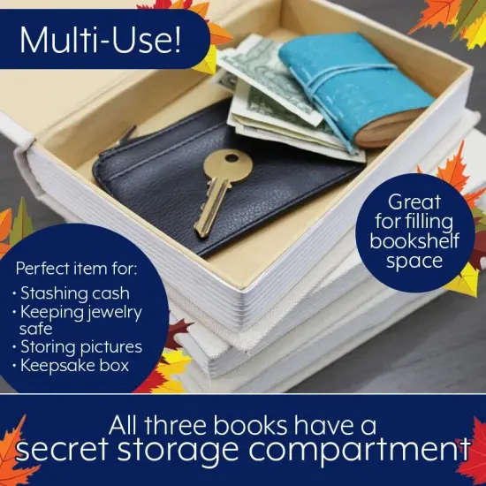 Fall Faux Book Stack Decor with Burlap Ribbon Wrap {3}