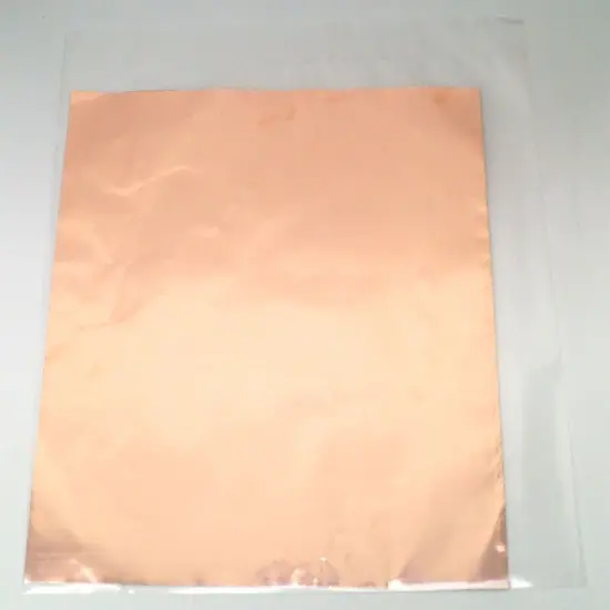 Stained Glass Foil Adhesive Backed Copper Sheet 12"x12" 2/pk. {3}