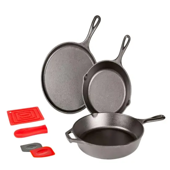 Lodge Cast Iron Skillet Set {4}