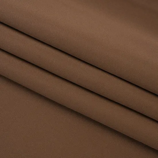 1 Yard Premium Silk 4 Ply Crepe Fabric Cappuccino Brown Perfect for Luxury Wedding gowns, 44 Inches Width {4}