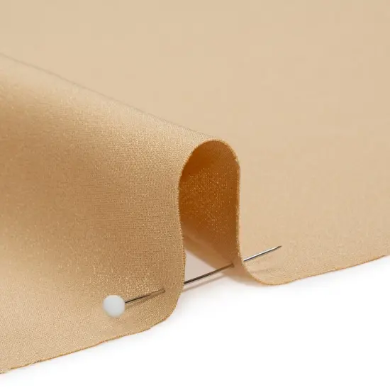 1 Yard Silk 4 Ply Crepe Toasted Beige Silk Fabric for Luxury Gowns, 44 Inches Width {2}