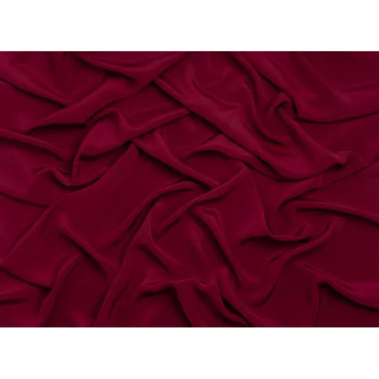 1 Yard Wine Silk Crepe Fabric Premium 4 Ply for Bridal and Formalwear, 44 Inches Width {3}