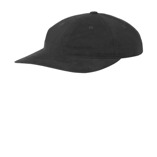 Port Authority&reg; Light Corduroy Dad Cap Deep Black {1}