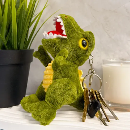 Wrapables Cute Plush Keychain Pendant Charm for Bag, T-Rex {5}