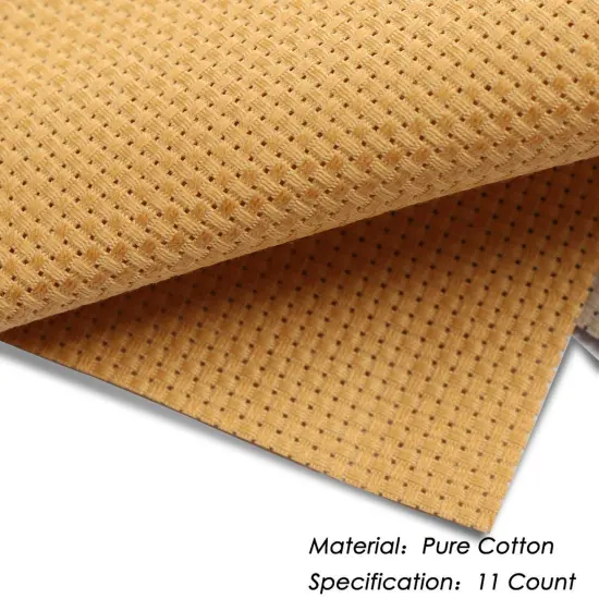 11pcs Cross Stitch Fabric DIY Cross Stitch Aida Cloth Fabric for Embroidery DIY Handmade Art Craft (5.9×5.9in) {6}