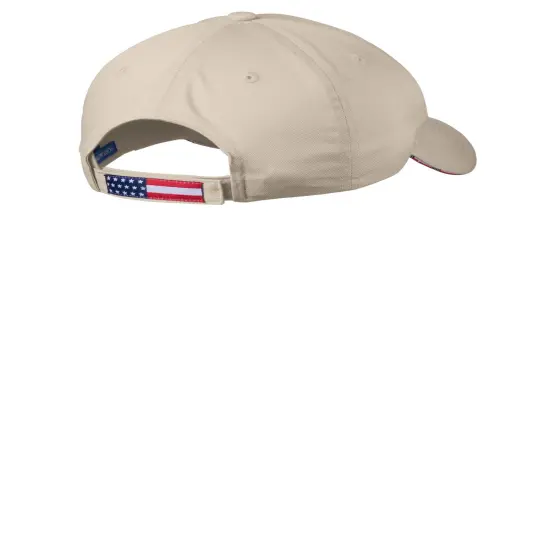 Port Authority&reg; Americana Flag Sandwich Cap Oyster {2}