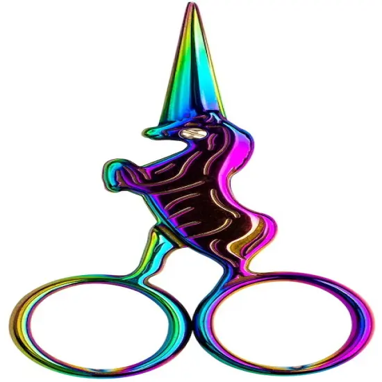 SINGER Forged Unicorn Embroidery Scissors 4"-Spectrum {3}