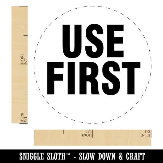 Use First Production Inventory Management Manufacturing Label Rubber Stamp {1}