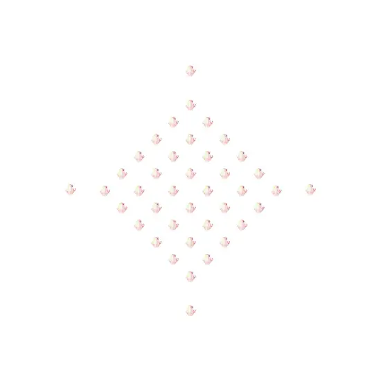 Preciosa 4mm Czech Crystals Bicone Rondelle Beads, 40pcs Light Rose AB {5}