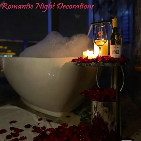 2200 PCS Dark-Red Silk Rose Petals for Romantic Night,Wedding,Proposal Anniversary Flower Decorations {4}