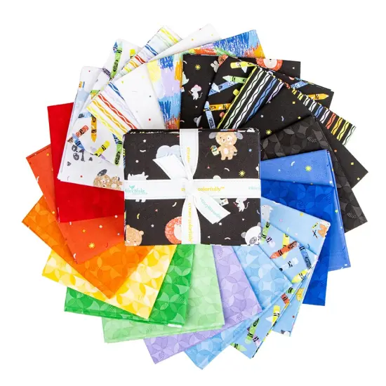 New Box of Crayons Fat Quarter Bundle by Riley Blake Designs for Riley Blake (FQ-16510-22) {3}