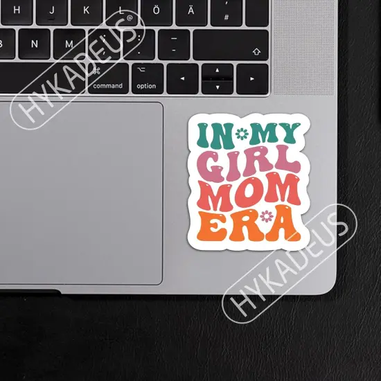(3Pcs) in My Girl Mom Era Sticker Girl Mom Sticker Girl Mom Decals Mom Stickers, Waterproof Vinyl Decals for Water Bottle, Book, Tumbler, Cup, Laptop, Gifts for Mom Mama Mother's Day, Size 3" x 2.6" {5}